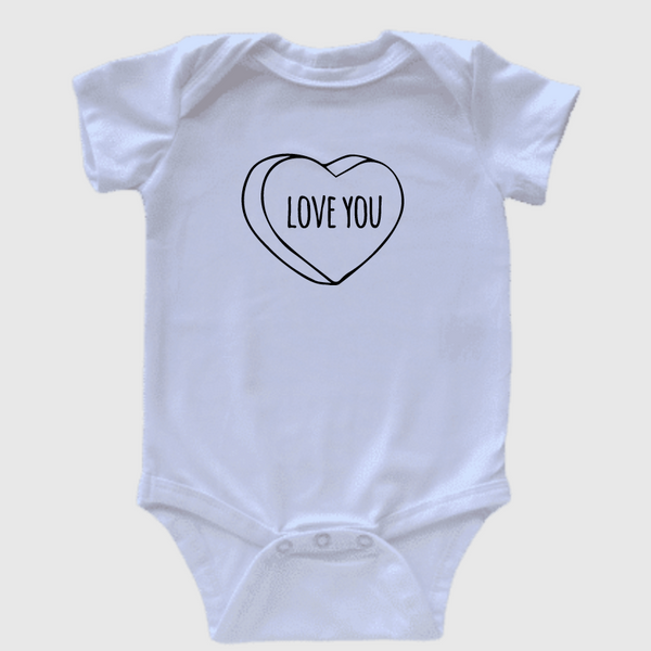 Love You onesie