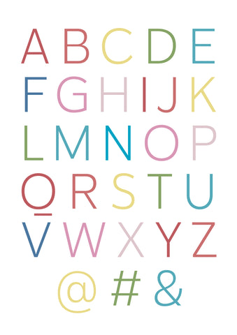 Alphabet Nursery prints