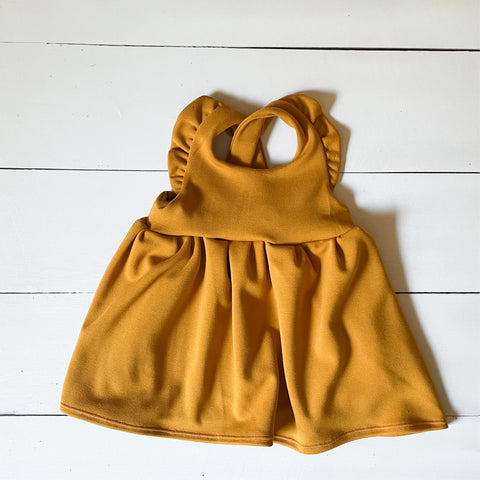 Mustard dress - handmade collection